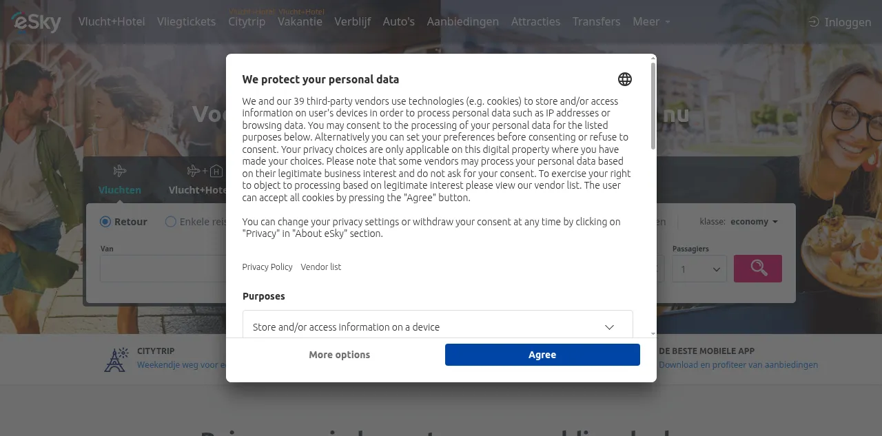 Preview of eskytravel.be