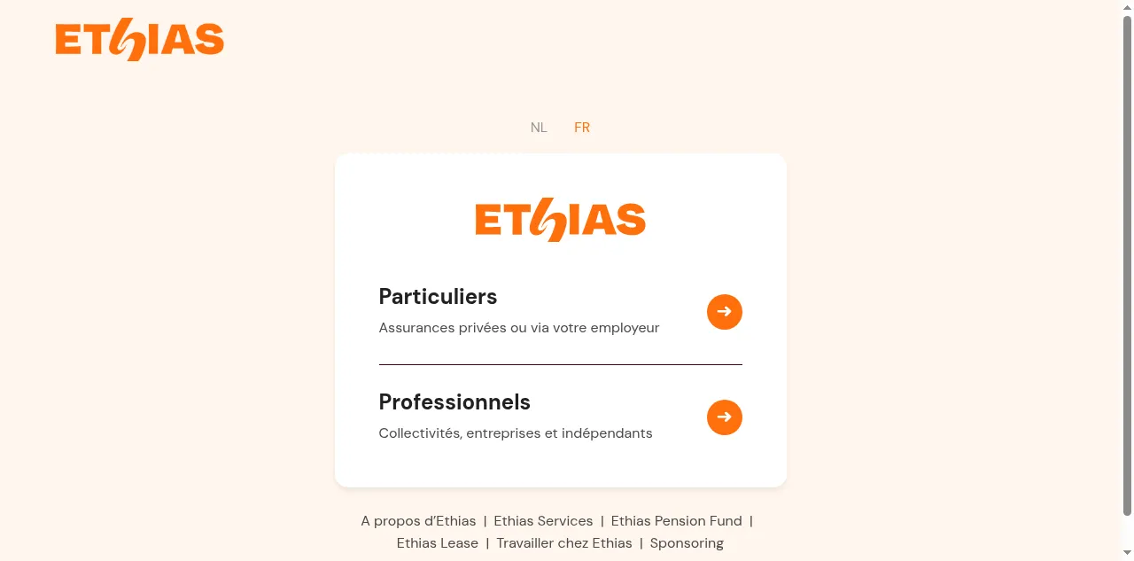 Preview of ethias.be