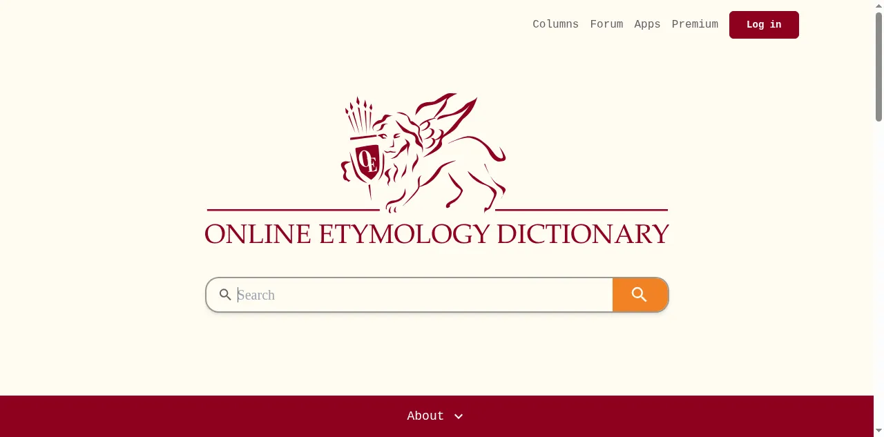 Preview of etymonline.com