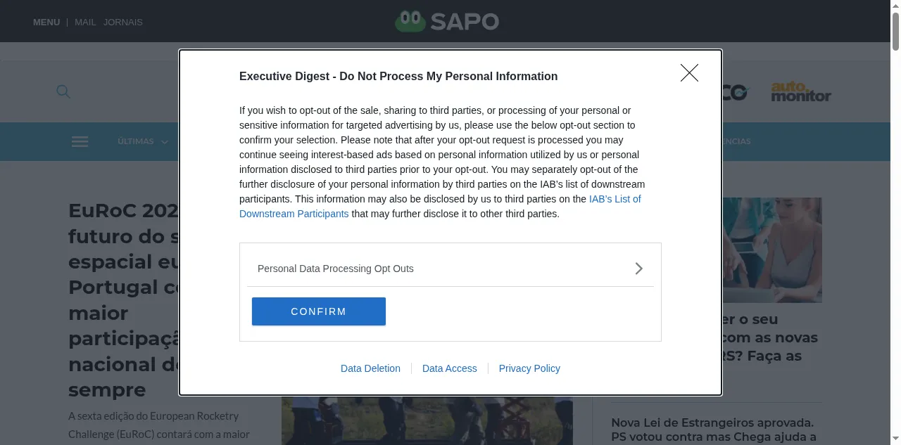 Preview of executivedigest.sapo.pt