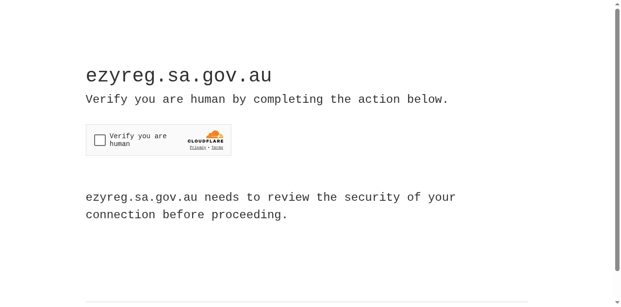 Preview of ezyreg.sa.gov.au