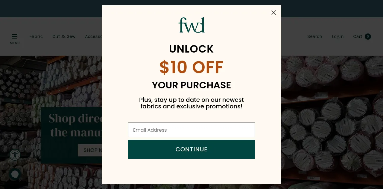 Preview of fabricwholesaledirect.com