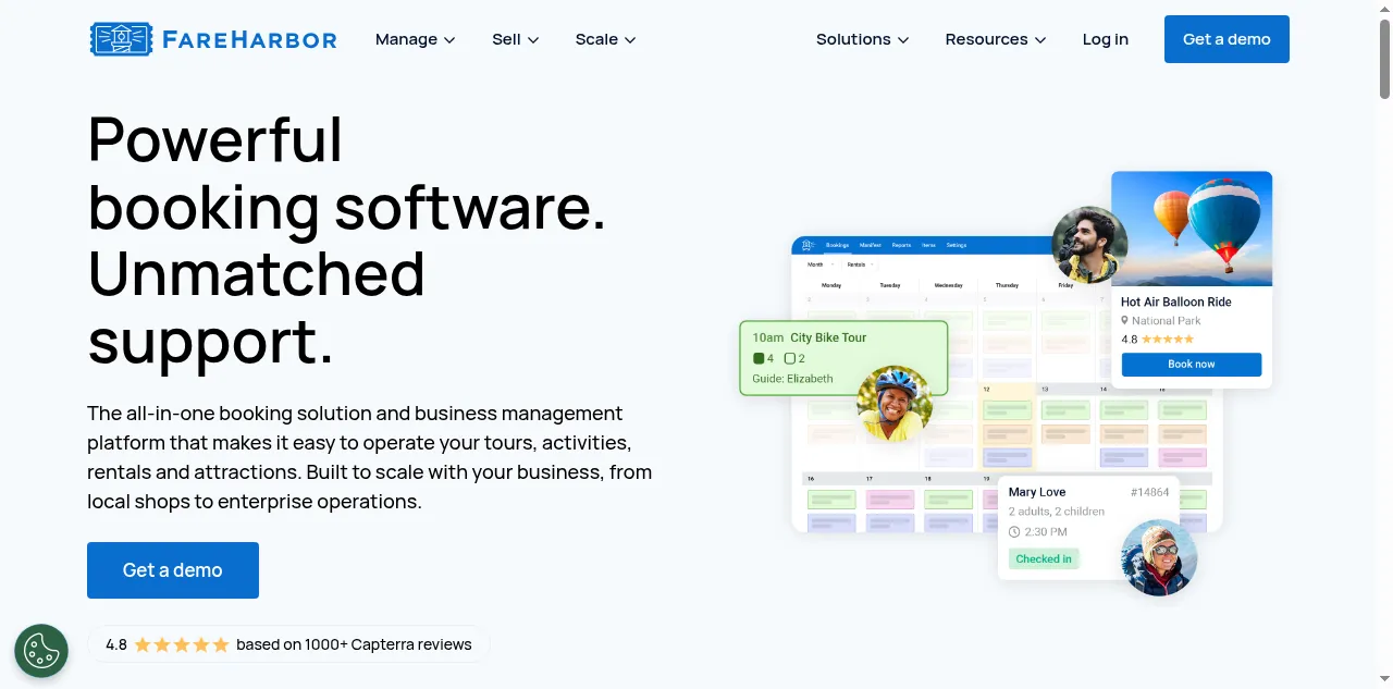 Preview of fareharbor.com