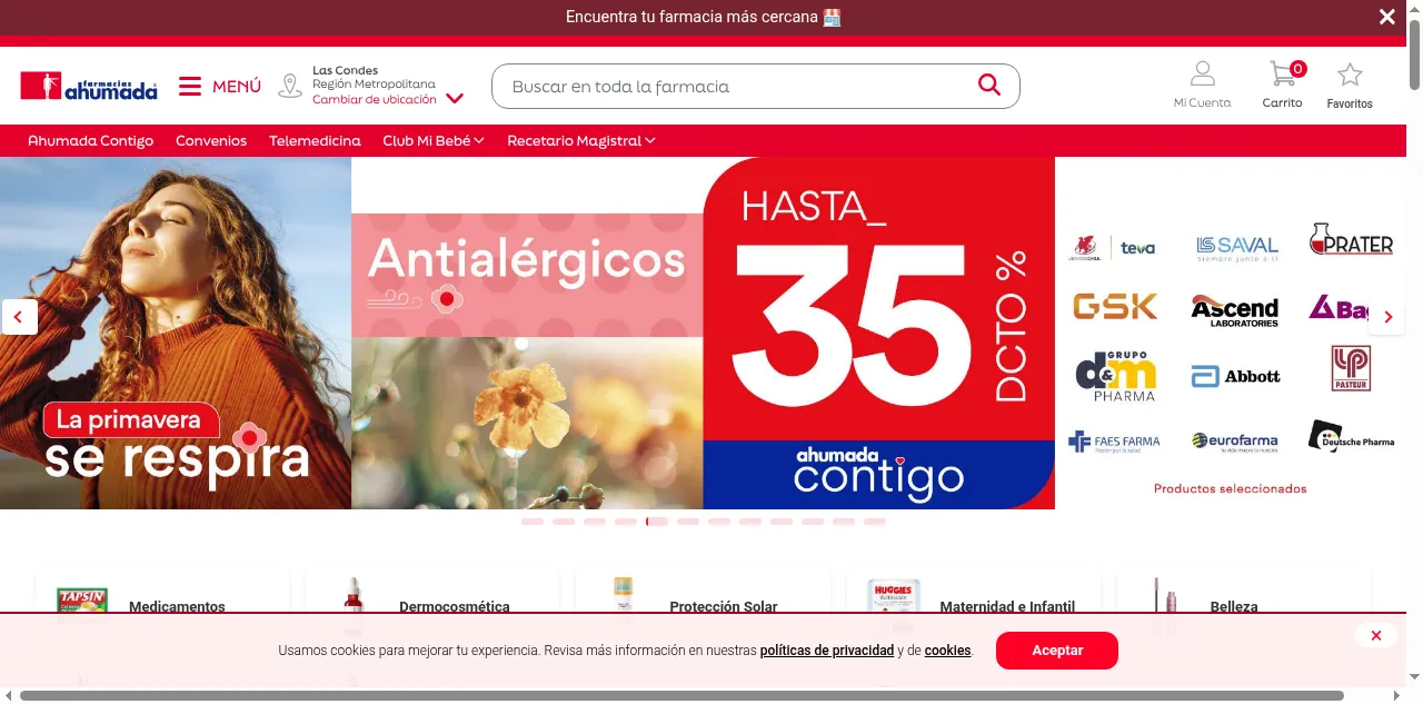 Preview of farmaciasahumada.cl