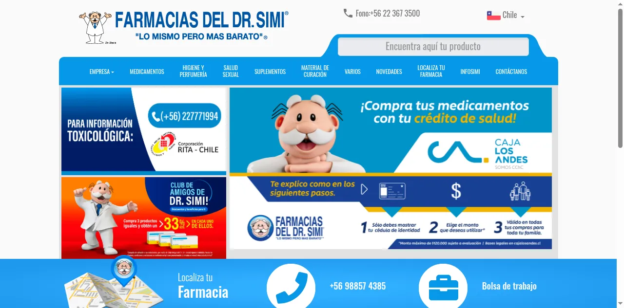 Preview of farmaciasdoctorsimi.cl