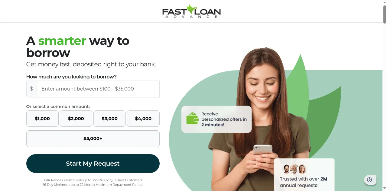 Preview of fastloanadvance.com