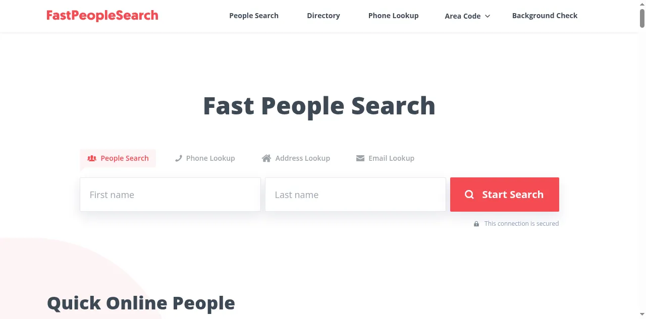 Preview of fastpeoplesearch.io