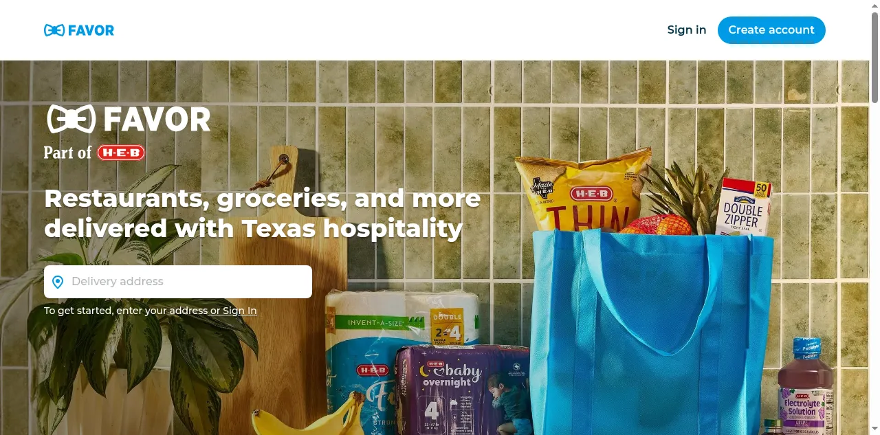 Preview of favordelivery.com