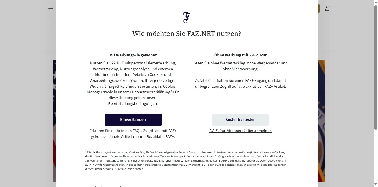 Preview of faz.net