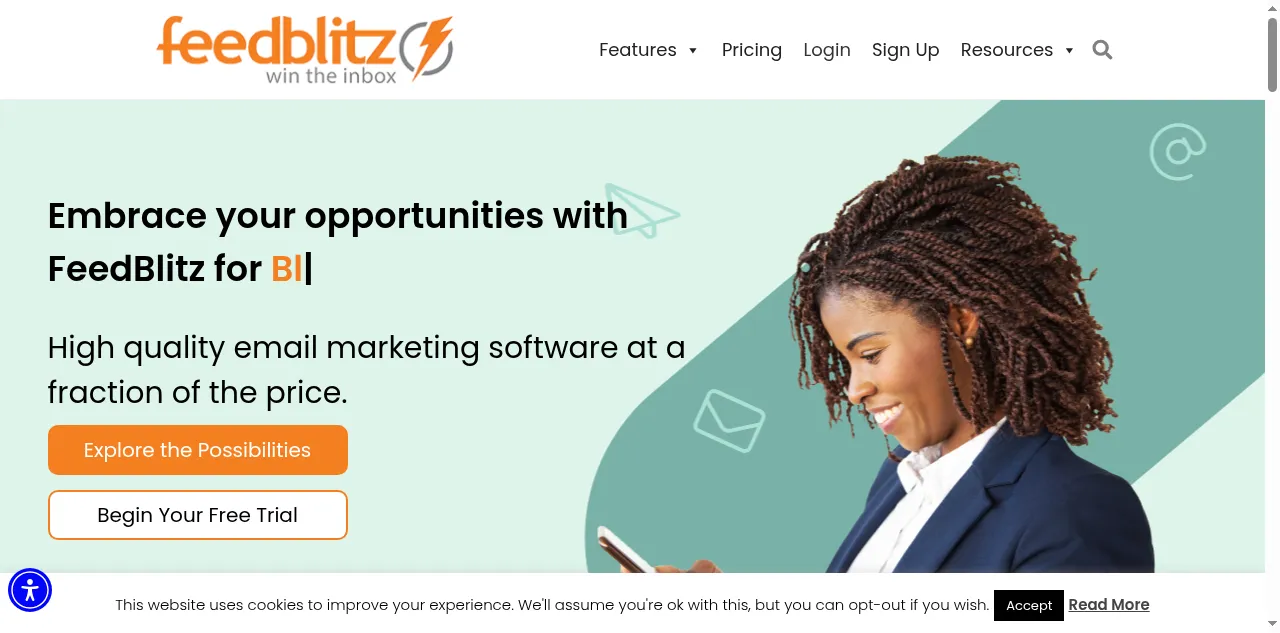 Preview of feedblitz.com