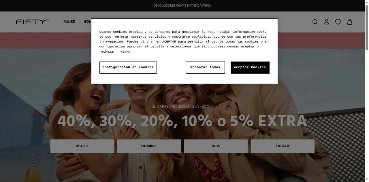 Preview of fiftyoutlet.com