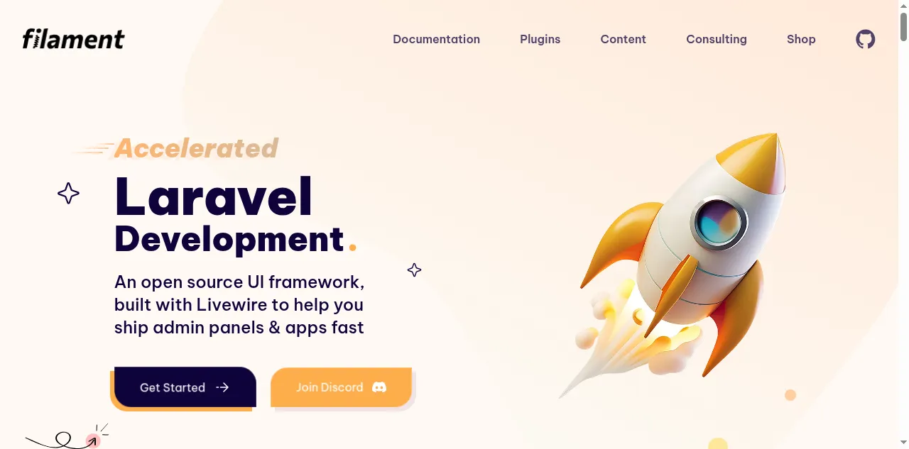 Preview of filamentphp.com