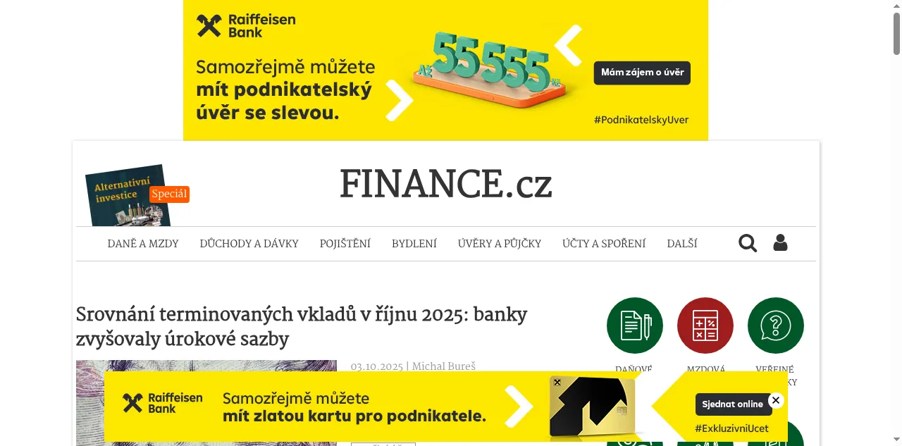 Preview of finance.cz