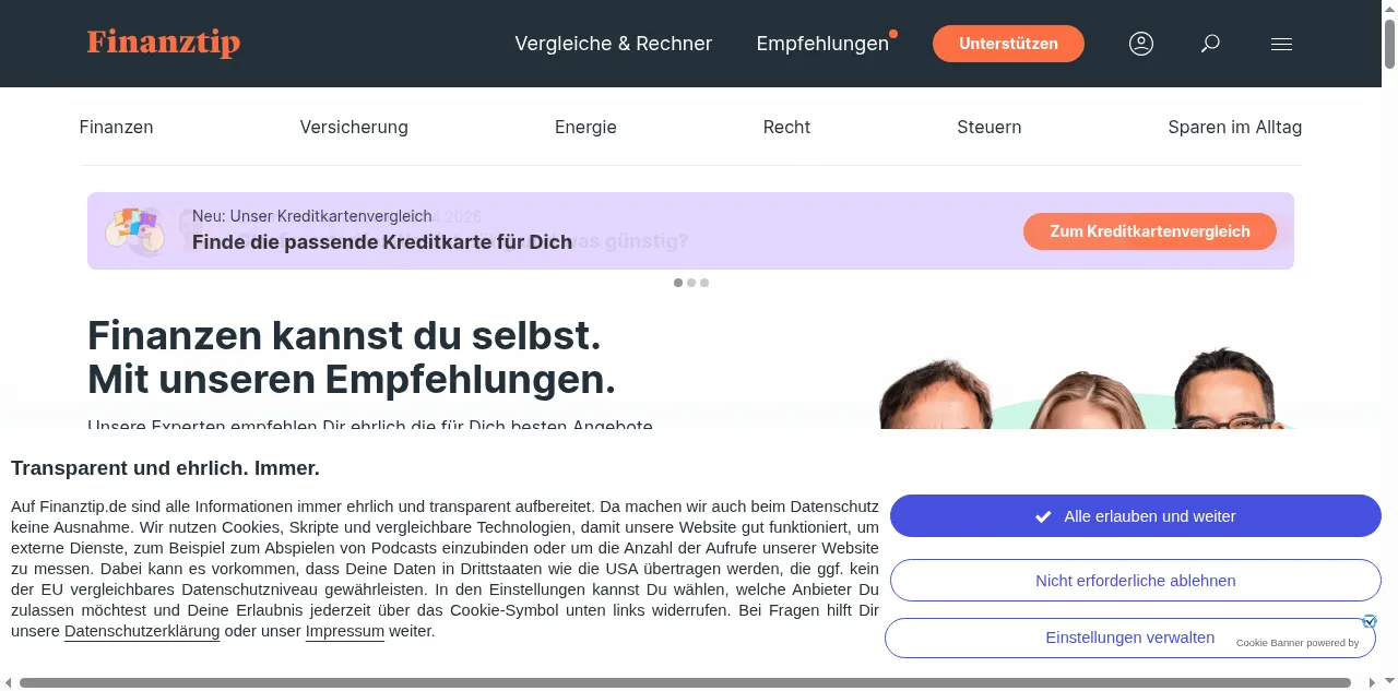 Preview of finanztip.de