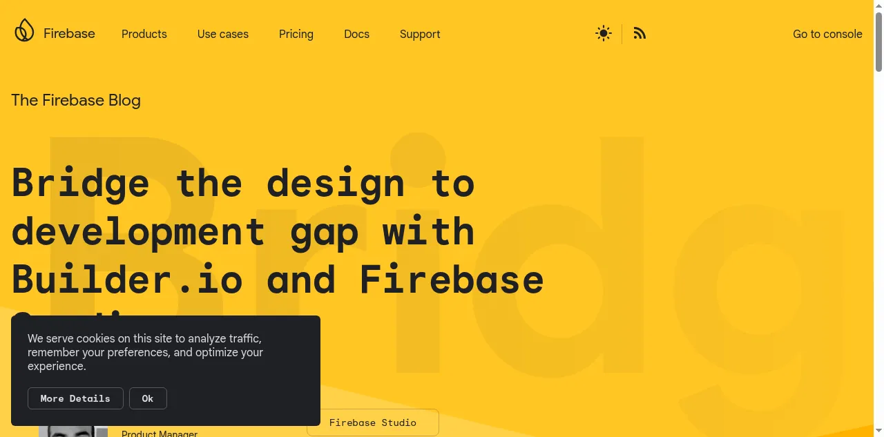 Preview of firebase.blog
