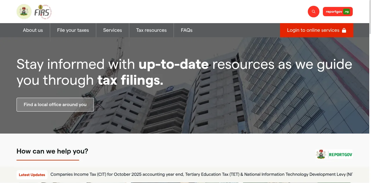 Preview of firs.gov.ng