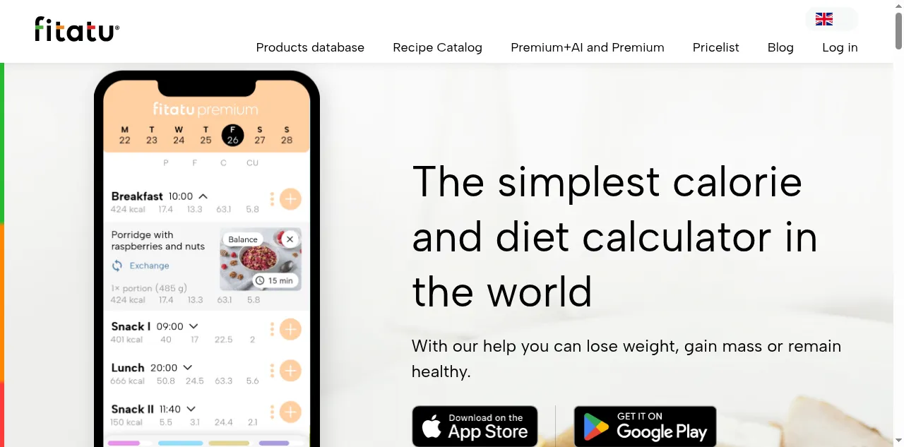 Preview of fitatu.com