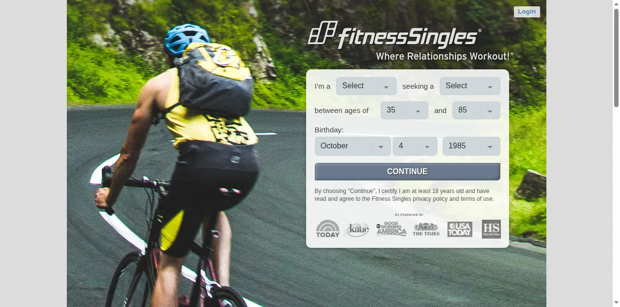 Preview of fitness-singles.com