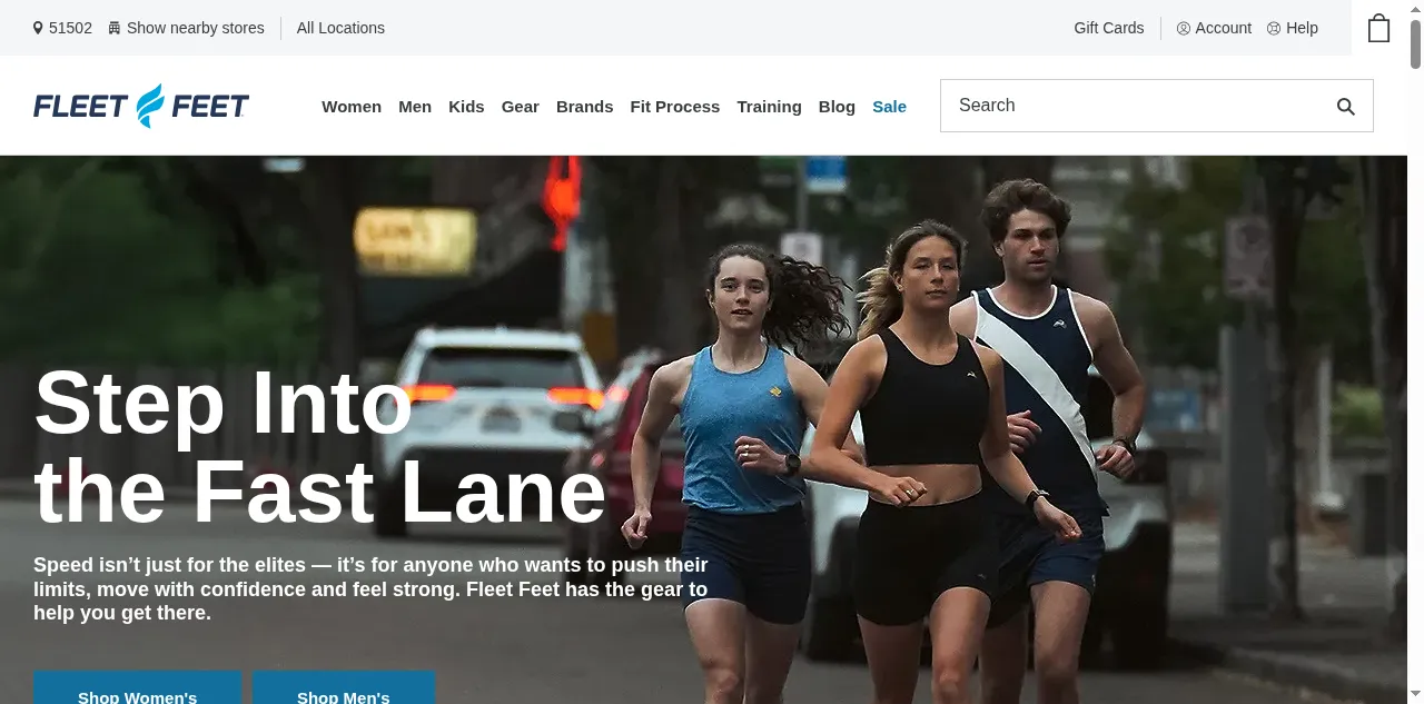Preview of fleetfeet.com