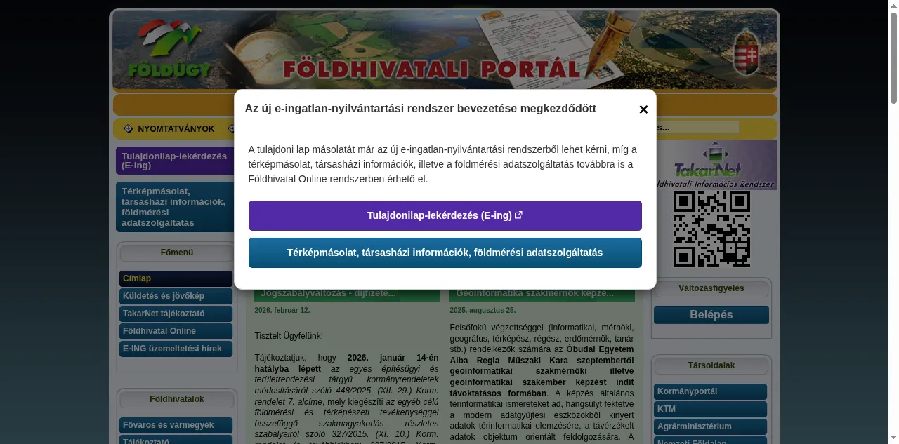 Preview of foldhivatal.hu