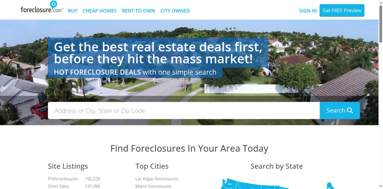 Preview of foreclosure.com