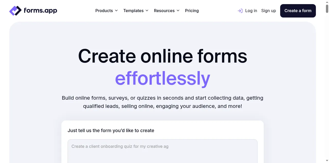 Preview of forms.app