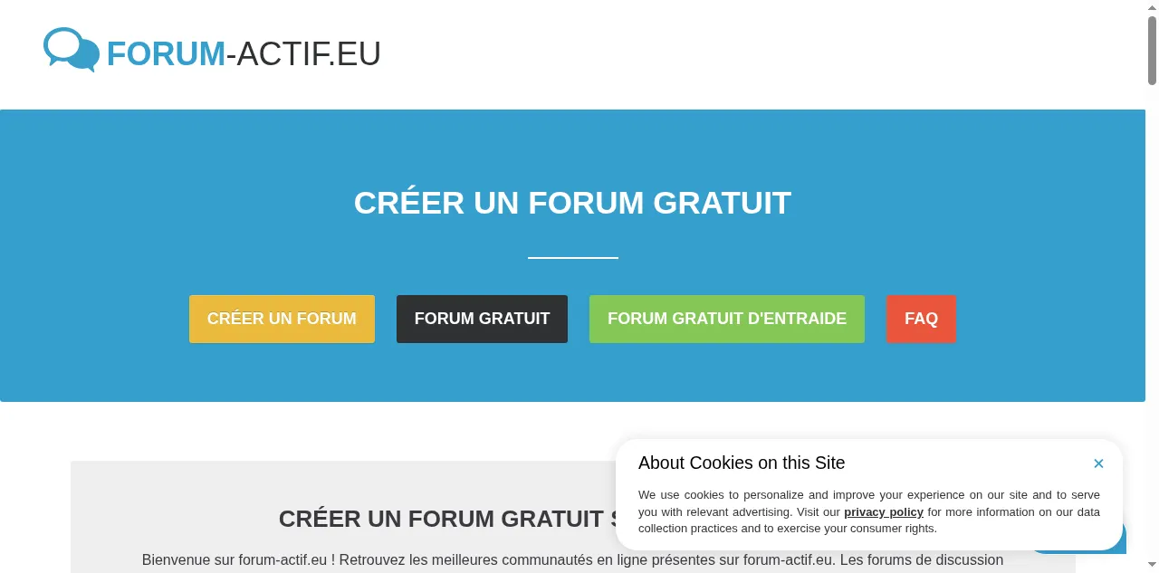 Preview of forum-actif.eu