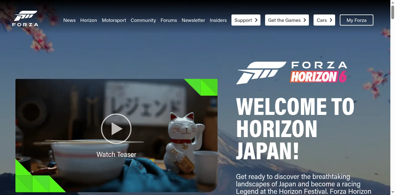 Preview of forza.net
