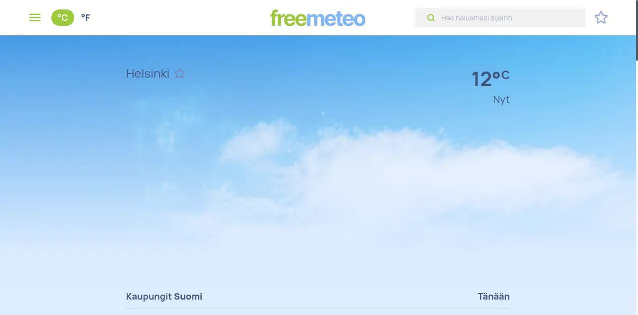 Preview of freemeteo.fi