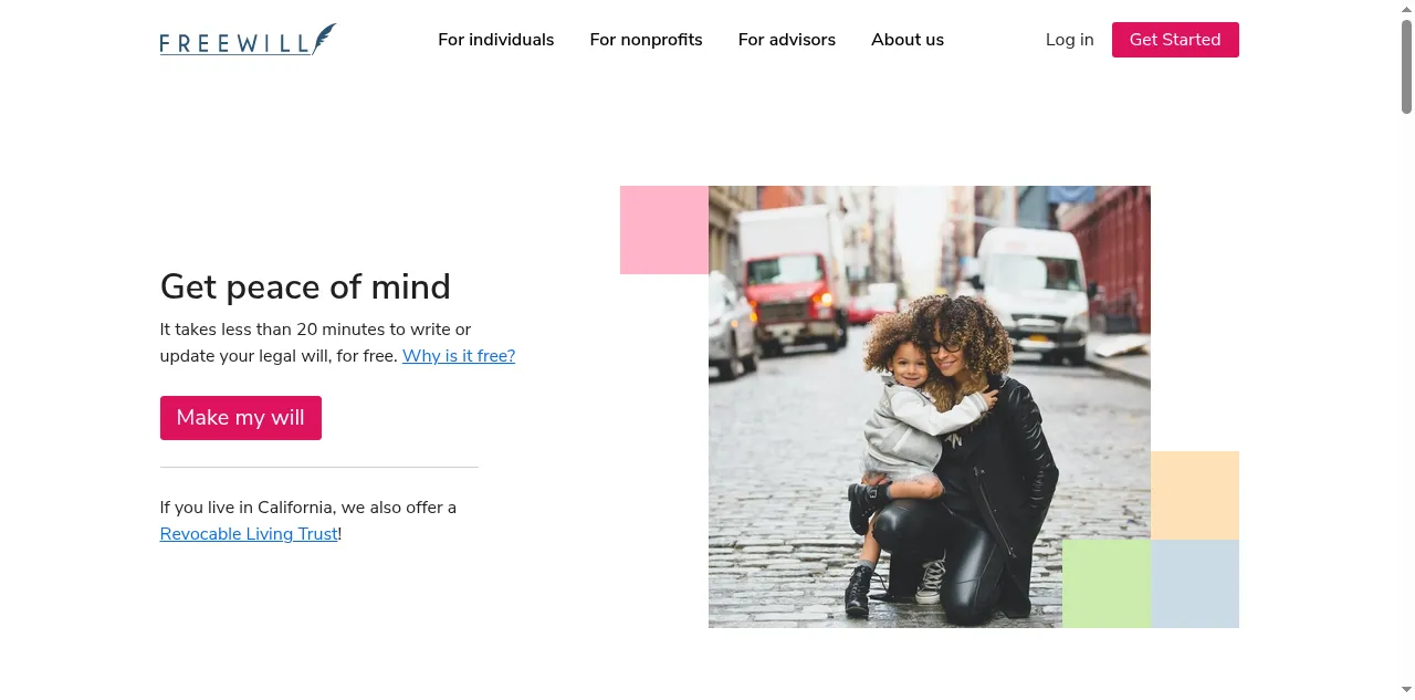 Preview of freewill.com