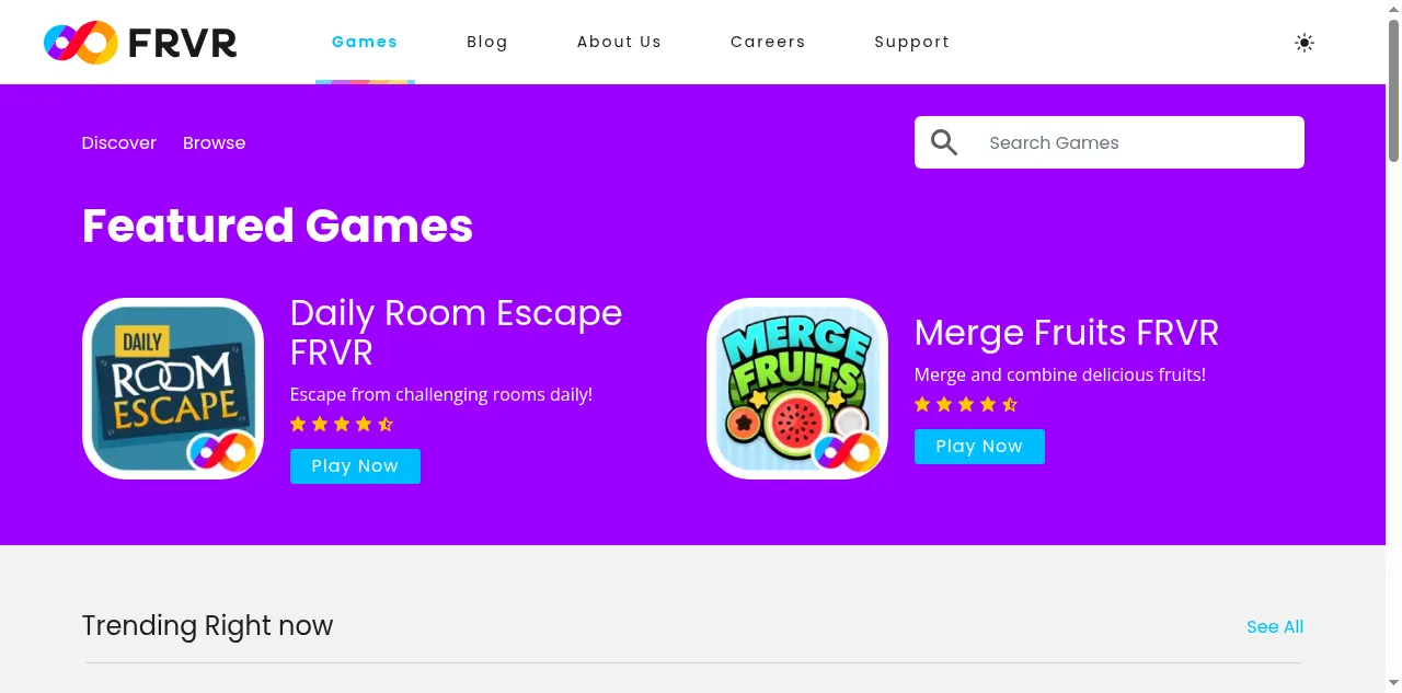 Preview of frvr.com