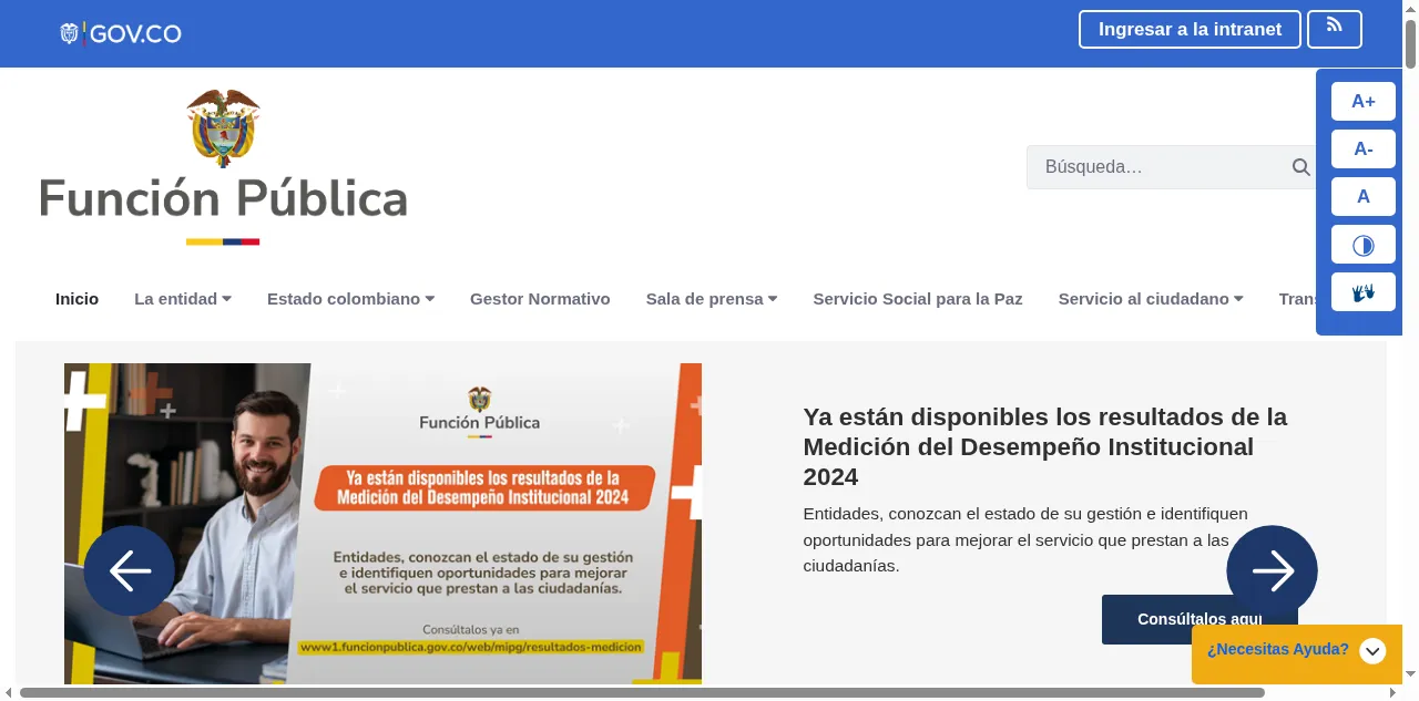 Preview of funcionpublica.gov.co