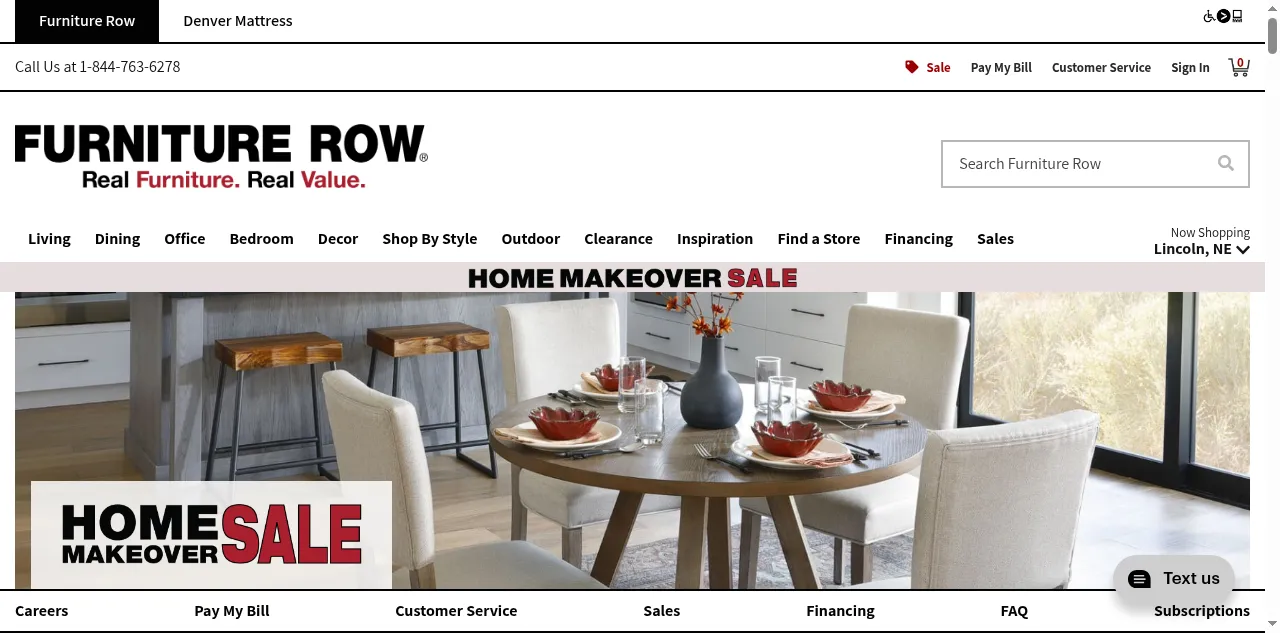 Preview of furniturerow.com