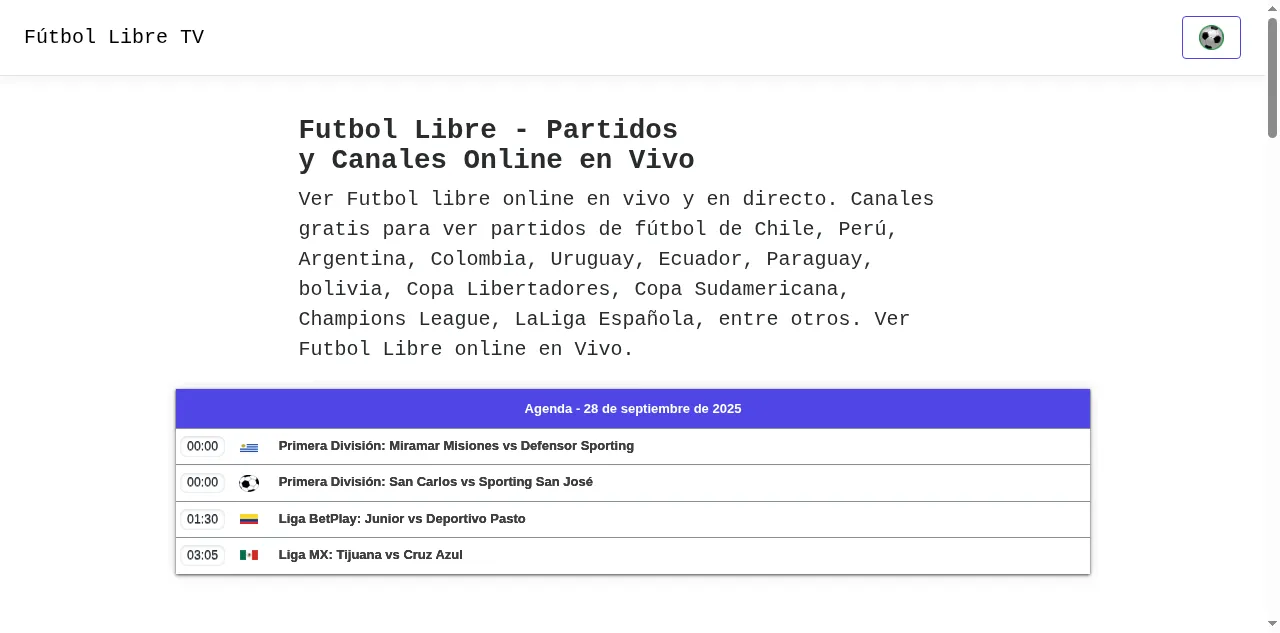 Preview of futbollibre-hd.cl