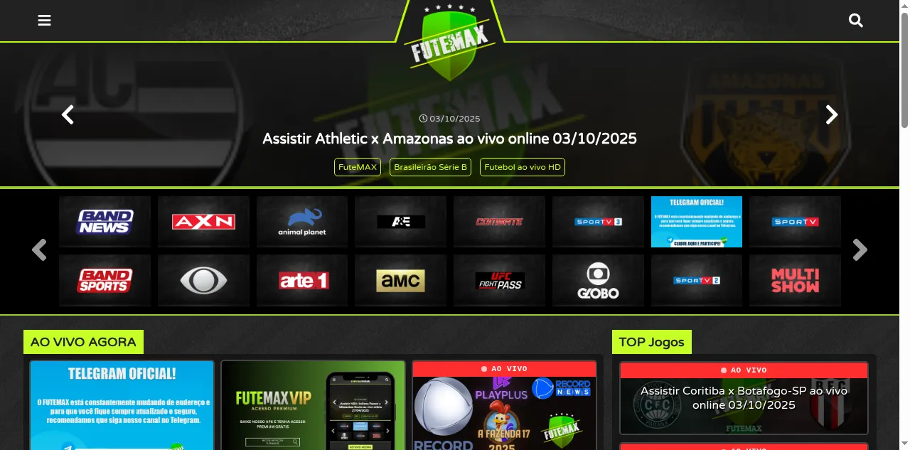 Preview of futemax.cm