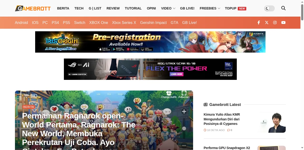 Preview of gamebrott.com