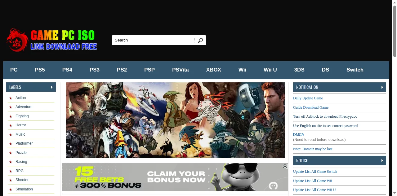 Preview of gamepciso.com