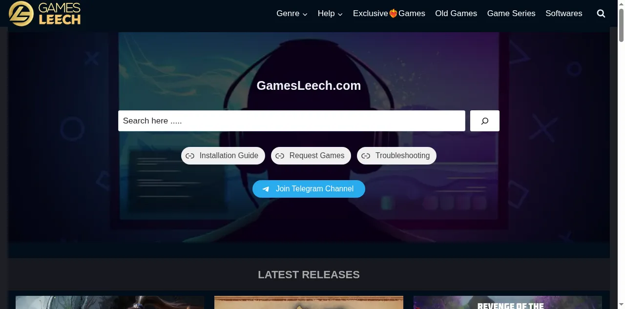 Preview of gamesleech.com