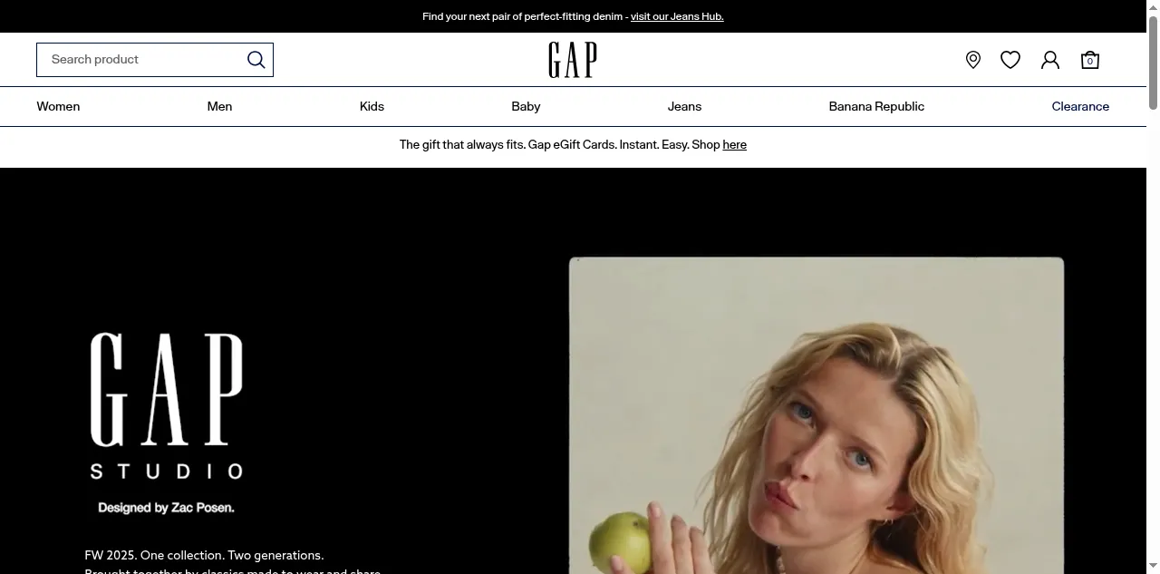 Preview of gap.co.uk