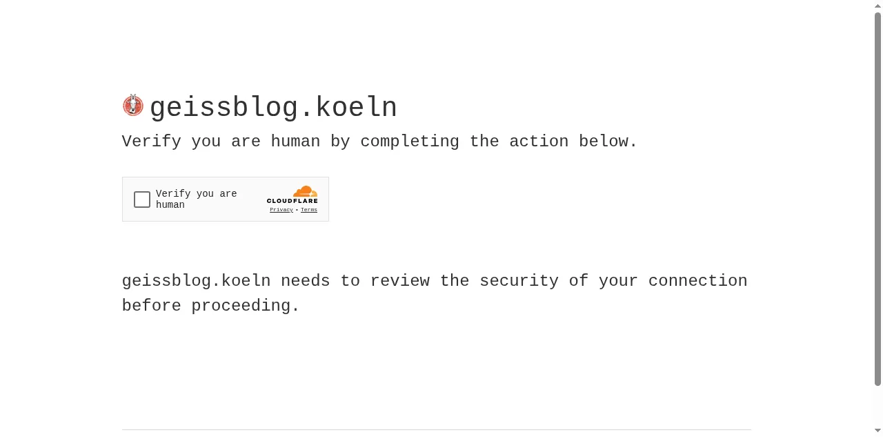 Preview of geissblog.koeln