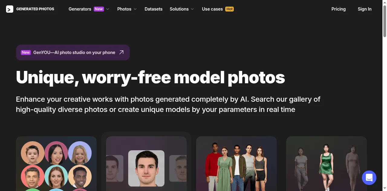 Preview of generated.photos