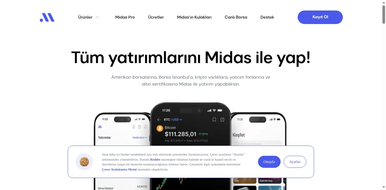 Preview of getmidas.com