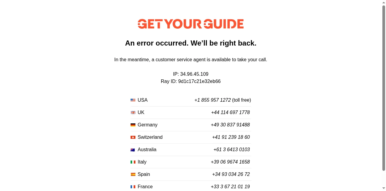 Preview of getyourguide.it
