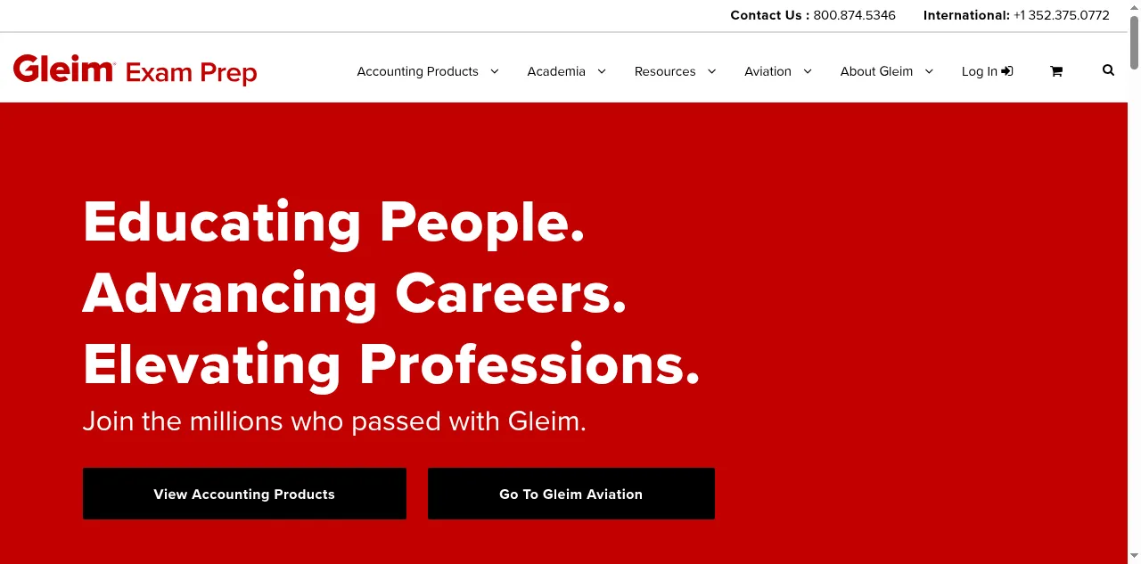 Preview of gleim.com