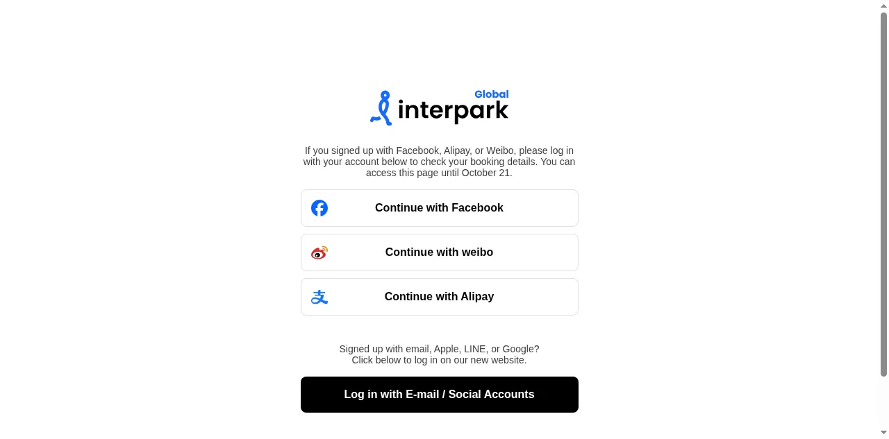 Preview of globalinterpark.com