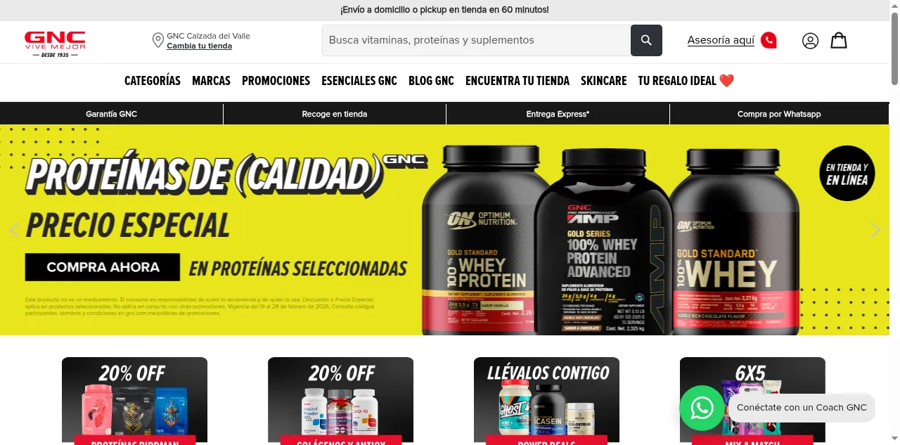 Preview of gnc.com.mx