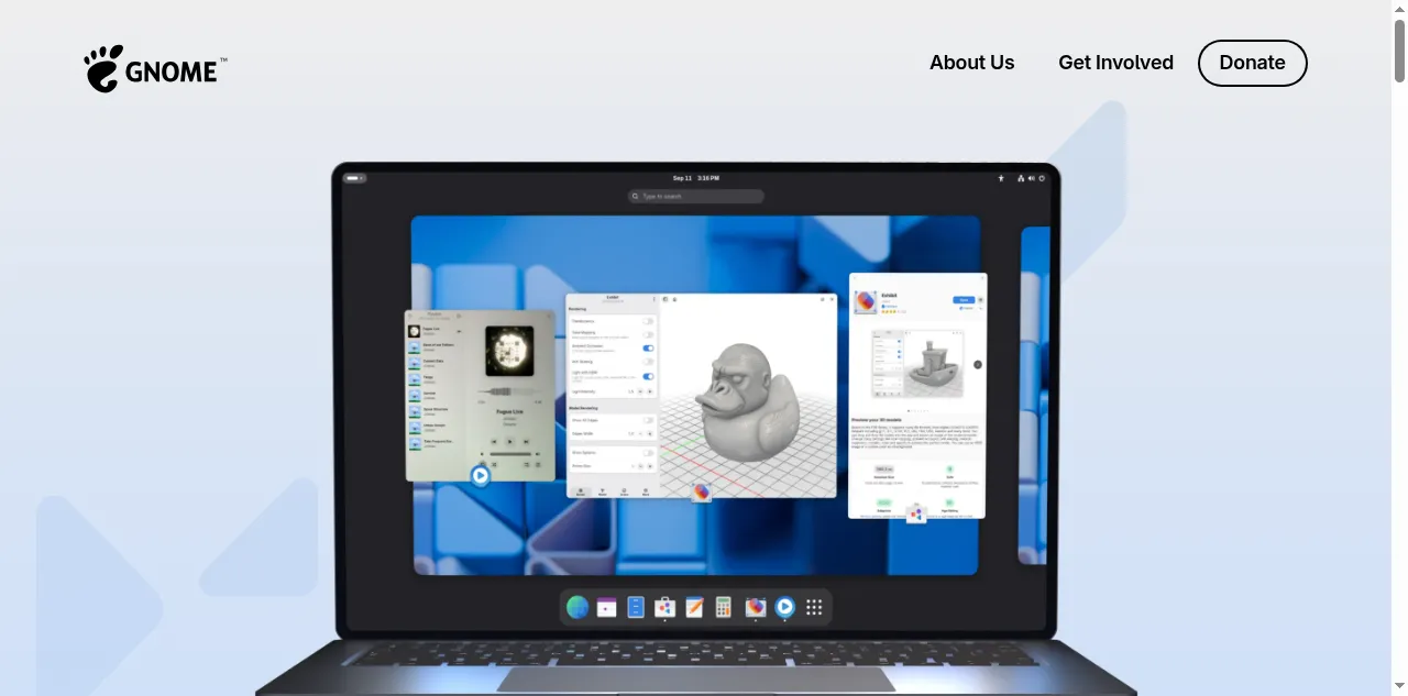 Preview of gnome.org