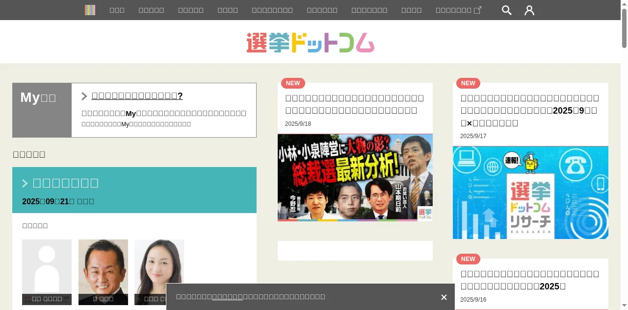 Preview of go2senkyo.com