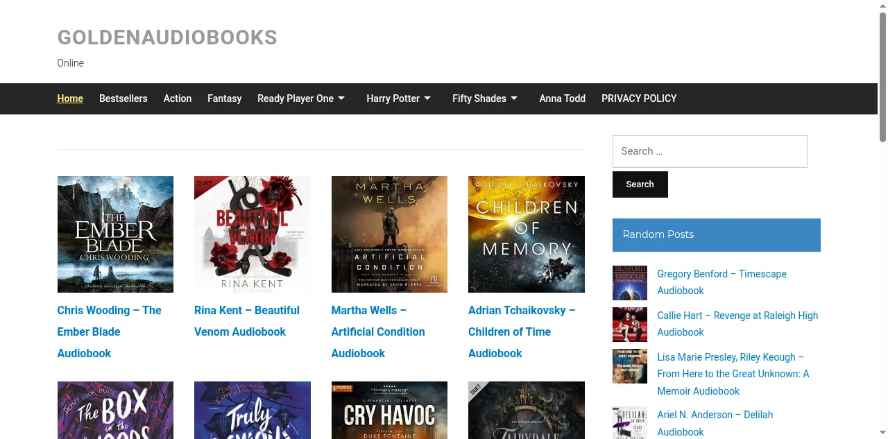 Preview of goldenaudiobook.net
