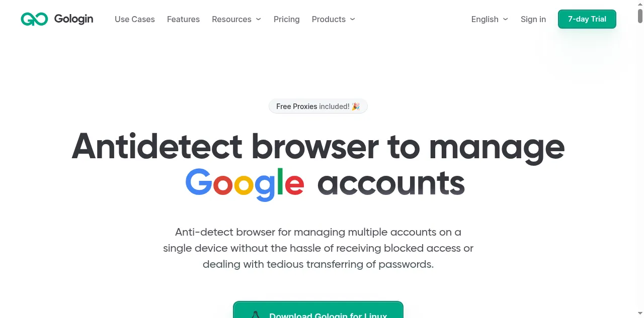 Preview of gologin.com